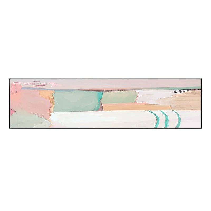 Pink Bedroom Bedside Decoration Abstract Minimalist Master Bedroom Hanging Painting